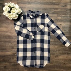 NWOT Plaid Tunic